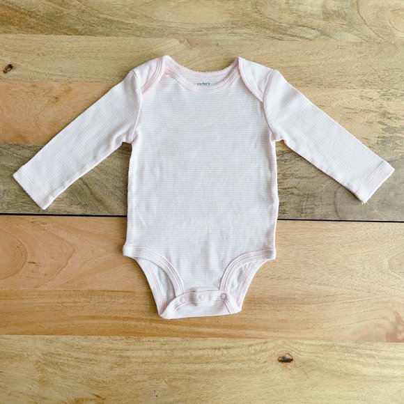 🧸 SALE! (5/$15, 8/$22, 12/$30) Carter’s baby bodysuit 6m pink baby girl onesie - Picture 1 of 4